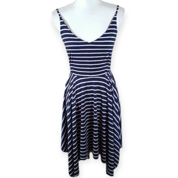 5th & LOVE NAVY & WHITE STRIPE DRESS SZ.S EUC - Picture 1 of 6